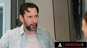 Devils film - teen 18+ chloe surreal gets pounded by friends dad in steamy taboo romp