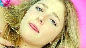 Luminous Blonde Beauty Shows Her Sexy Body