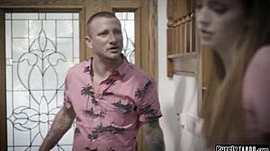 Home Alone Young Redhead Teen Analed By Perv Neighbor