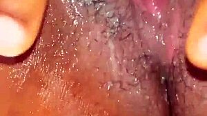 Wet Pussy Masturbation With Big Lips And Natural Tits