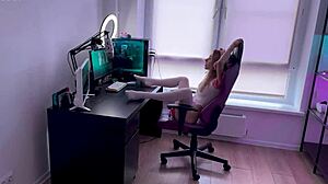 stepsister is engaged in webcam ill tell everyone about it