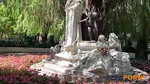 Sex Tourism In Seville: Nymphomaniac Latina Fucks Friend On Street For Pepeporn