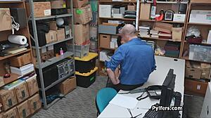 Frizzy Haired Ebony Teen Sucks Patrolman's Dick In Hidden Cam