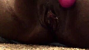 Oh, That Beautiful Black Pussy Squirting In Closeup!