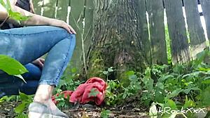 Evelina darling cocky bitch who shows tits in public and sucks dick in dangerous zones