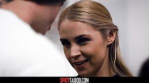 Horny Blonde Wife Uses Sex To Motivate Best Player To Her Husbands Football Team