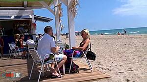 Hot French Blonde Picked Up at Beach for Ass Fucking