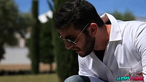 Horny university student fucking in cowgirl and doggystyle positions