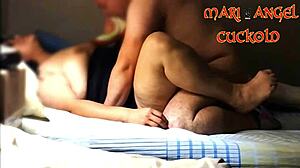 Lover teaches cuckold how to fuck me