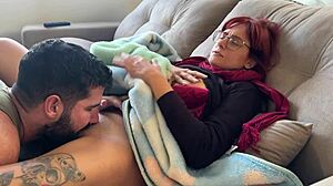 Did I catch her masturbating and finish the job with my big cock?