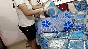 i caught my stepsister romancing the servant and blackmailed her for doggystyle fucking