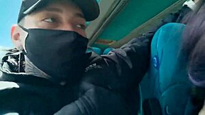 Sexy Latina Gives Her Boyfriend A Super Blowjob On A Public Bus Traveling Between Bogota And Medellin - Bucarasex