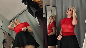 Hidden Camera SPYS on GIRL WITHOUT PANTIES in Fitting Room