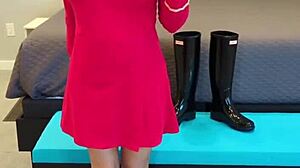 Boldly going where no milf has gone before. Fucking redhead with boots and fetish?