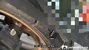 Picking Up a Hottie from the Station for Bent Over Doggystyle Blowjob and Outdoor Fingering