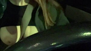 Italian Artemisia Love Flashes Big Tits In Car