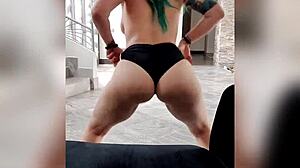 i get a sexy vegas lap dance from a blonde milf with big tits