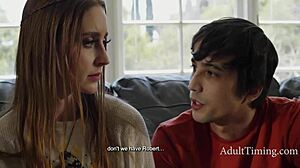 Boyfriend Convinces Girlfriend To Fuck For Perverted Rich Therapist