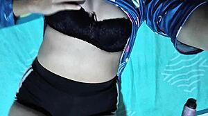 husband and wife enjoy hot sex in hotel room