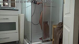 Stepson Watches Stepmother Shower