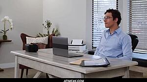 i jayden marcos indulges in a solo vr porn sesson at the empty office, masturbaiting and cumming