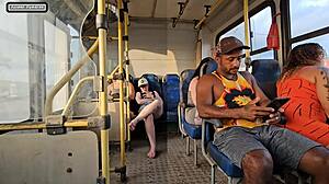 Married Woman Flirts with Stranger on Bus and Fucks Him!