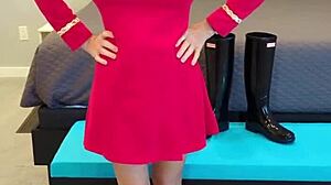 Boldly going where no milf has gone before. Fucking redhead with boots and fetish?