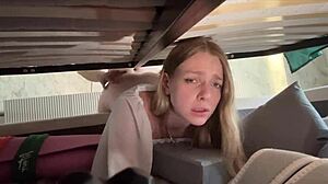 Arisha Mills' Step-Mother Stuck with Anal Plug