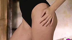 Miky muse exposes her small natural tits