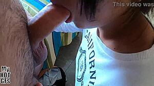 Prostituta Tetona Begs for Condom, But I Remove It and Creampie Her Pussy