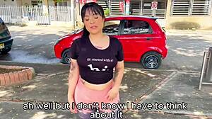 colombiana fucks stranger in public park