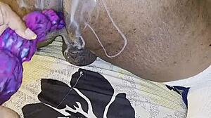 abw fucks shit outta husband with anal toys and cum covered humiliation