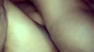 ebony amateur in missionary position