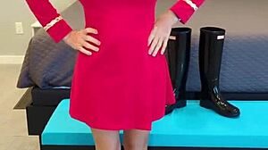 Boldly going where no milf has gone before. Fucking redhead with boots and fetish?