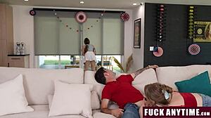 A freeuse-style roommates setting up the house for the party involves a lot of freeusing - fuckanytime