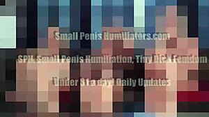 Is your tiny penis pathetic? Discover the humiliation in this femdom POV session with a small cock slave.