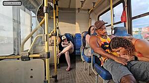 Married Woman Flirts with Stranger on Bus and Fucks Him!