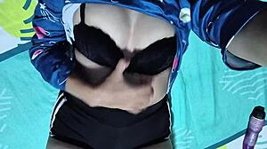 husband and wife enjoy hot sex in hotel room