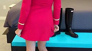 Boldly going where no milf has gone before. Fucking redhead with boots and fetish?