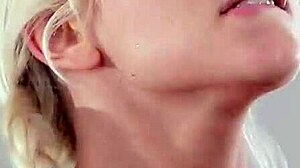 beautiful blondes engage in playful lesbian interactions during workout