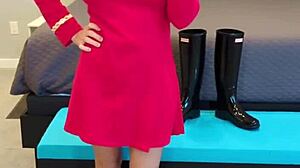 Boldly going where no milf has gone before. Fucking redhead with boots and fetish?