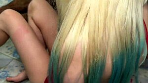 Young girl licks ass, blows, rides, and gets creampie from skinny guy