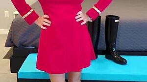 Boldly going where no milf has gone before. Fucking redhead with boots and fetish?