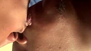 Ebony Girl Twerks While Eating Her Own Cream And Practices Deepthroat