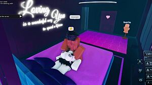 horny slut gets dicked down by big black king roblox