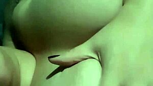 the bbw hotwife plays with her big boobs and inserts dildos into her pussy