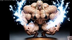 abigails explosive muscle growth at pump factory fmg ai animation