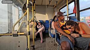 Married Woman Flirts with Stranger on Bus and Fucks Him!