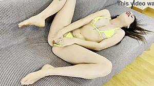 Horny wife contrasts: skinny teen with big cock fetish, homemade european beauty