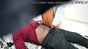 Doctor helping patient cum during checkup